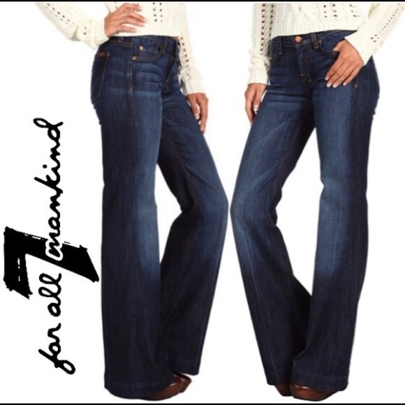 7 For All Mankind Denim - 7 for All Mankind Dojo Flare Blue Jeans size 26